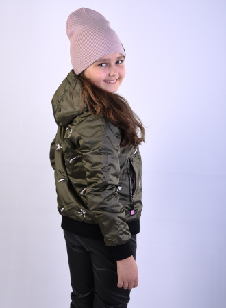 1807 Куртка-бомбер для девочки