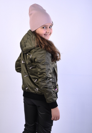 1807 Куртка-бомбер для девочки