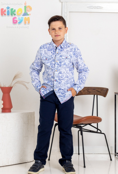 29247B Брюки для мальчика школьные