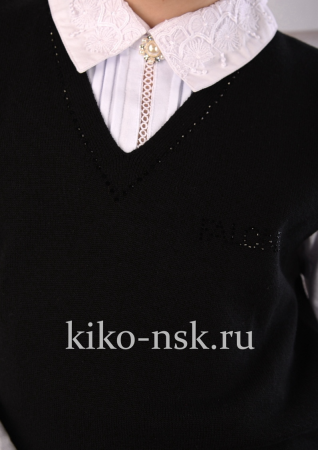 88259 Жилет для девочки удлиненный