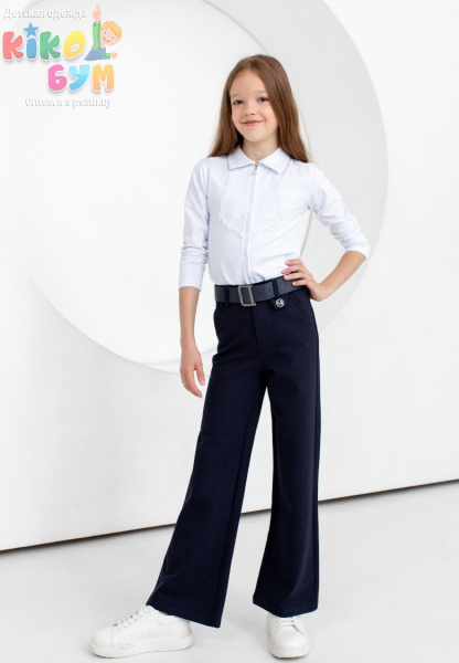 21021#(22-27) Брюки школьные "Палаццо"