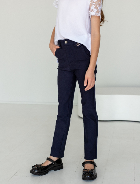 20012 Брюки школьные для девочки YUKE (22-27)