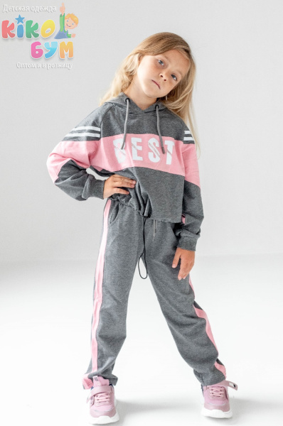 88070 Костюм трикотажный для девочки 