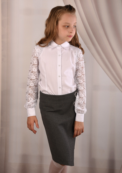 702700 Юбка школьная для девочки Moda Lora