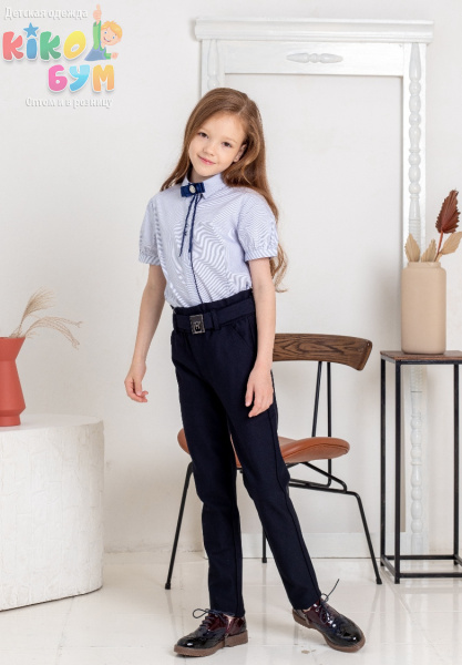 20046 Брюки школьные для девочки YUKE (25-30)