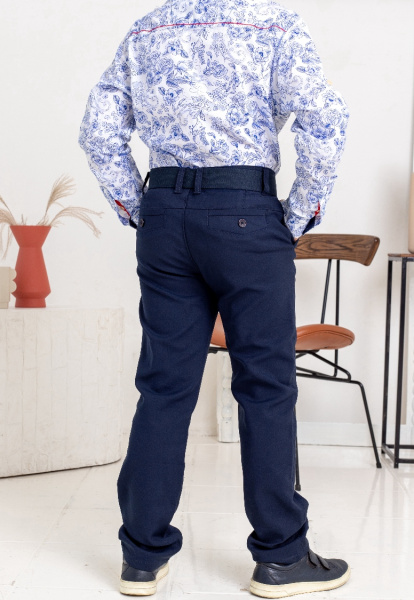 29247 Брюки для мальчика школьные 