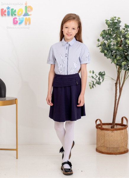 701580-1 Юбка школьная для девочки Moda Lora