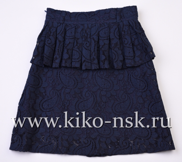 5904 Юбка школьная кружевная