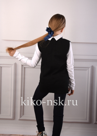 88259 Жилет для девочки удлиненный