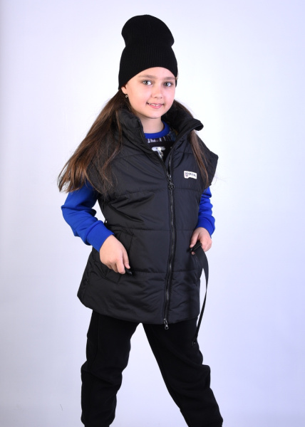 207 Жилет для девочки на синтепоне