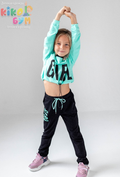 88055 Костюм трикотажный для девочки 