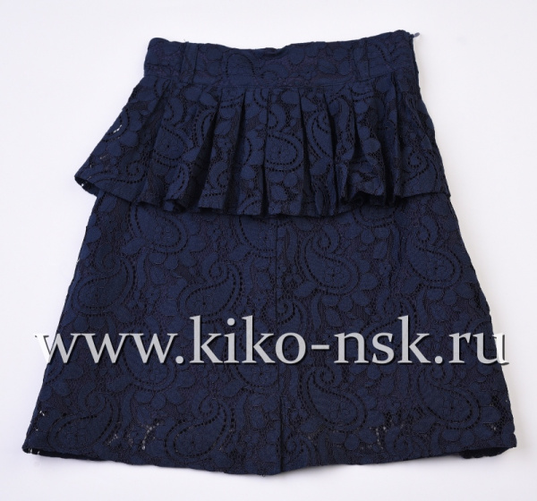 5904 Юбка школьная кружевная 