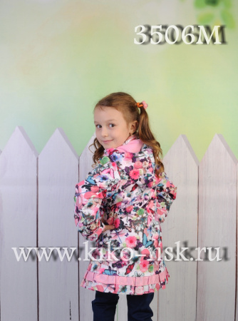 3506м Ветровка для девочки на флисе