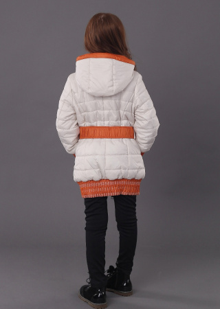 3517Б Пальто на синтепоне, молочный