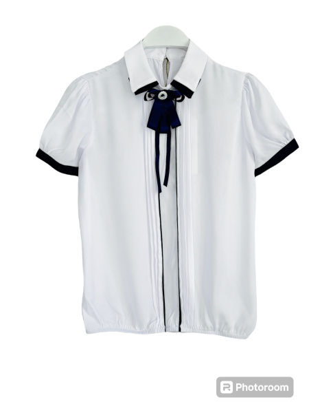 701261 Блуза шифоновая с брошью ModaLora