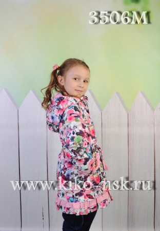 3506м Ветровка для девочки на флисе