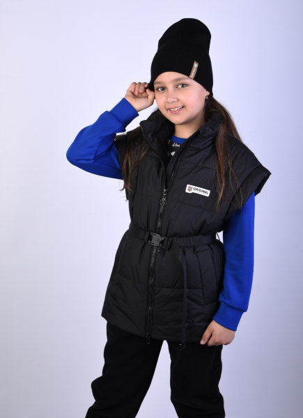 207 Жилет для девочки на синтепоне
