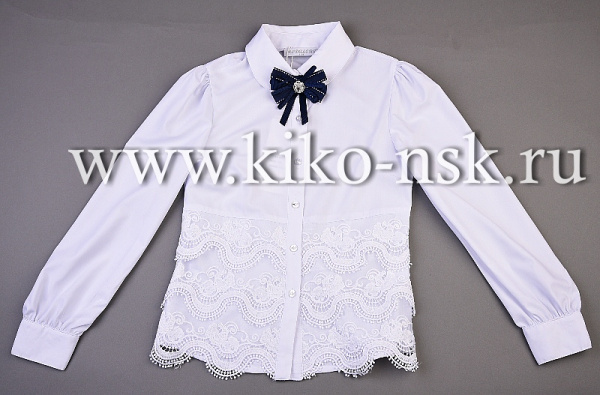 701289 Блуза с длинным рукавом и брошью ModaLora